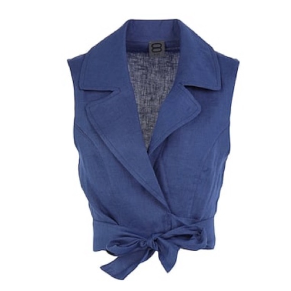 Linen wrap top - Picture 1 of 9